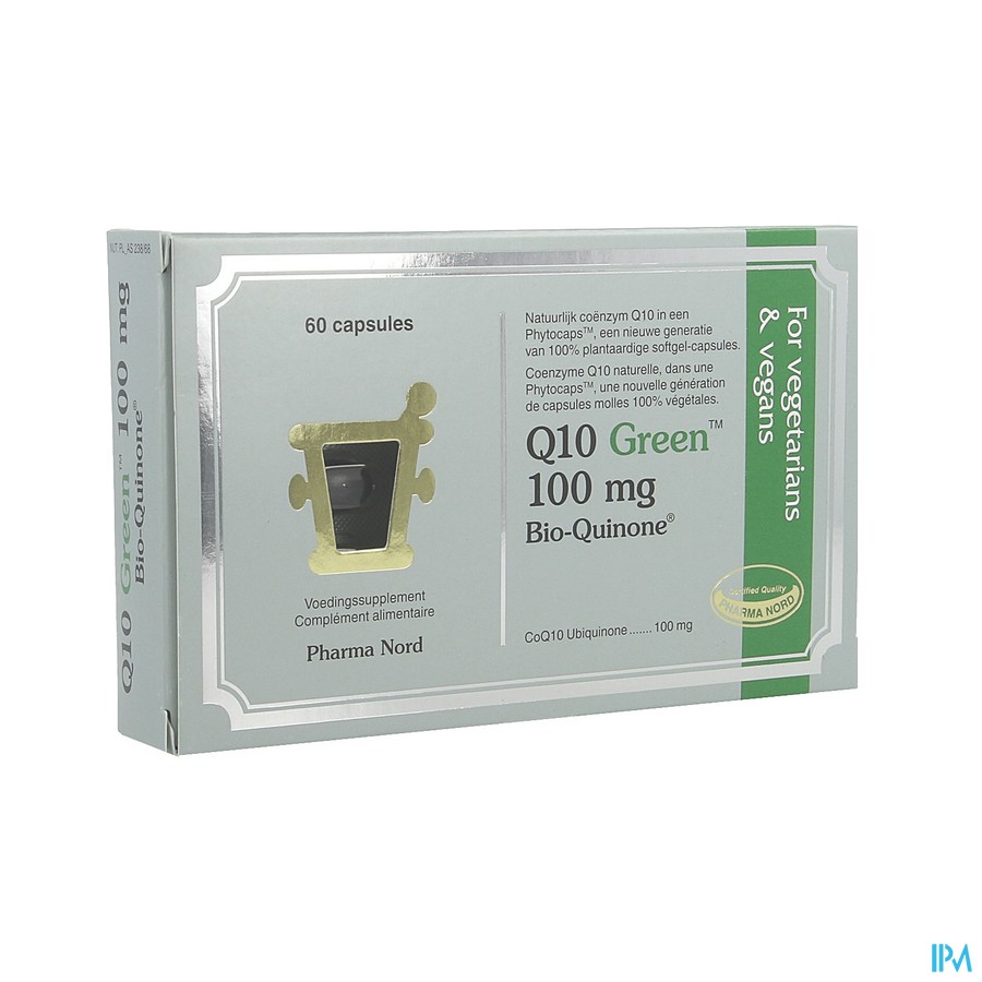 Q10 Green 100mg Soft V-caps 60