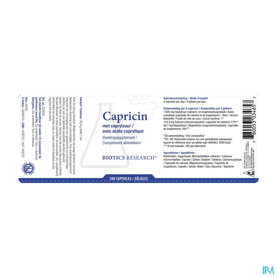 Capricin Biotics Caps 100 7