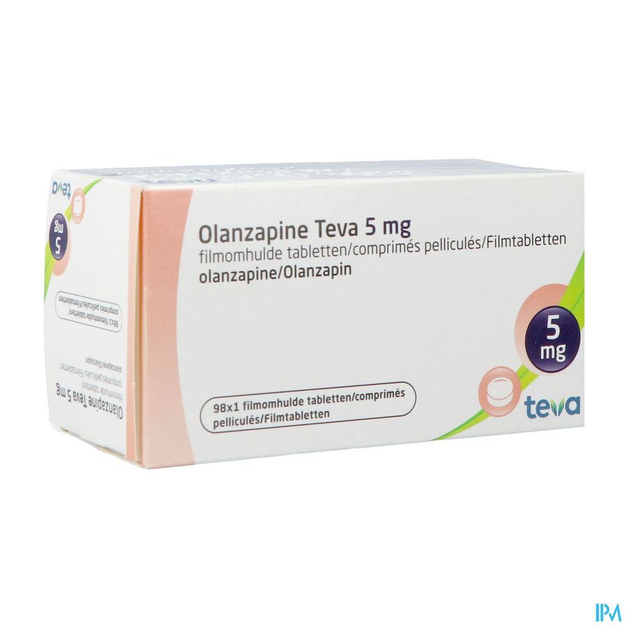 Olanzapine Teva 5mg Filmom Tabl 98 X 5mg Olanzapine Teva 5mg Filmom Tabl 98 X 5mg