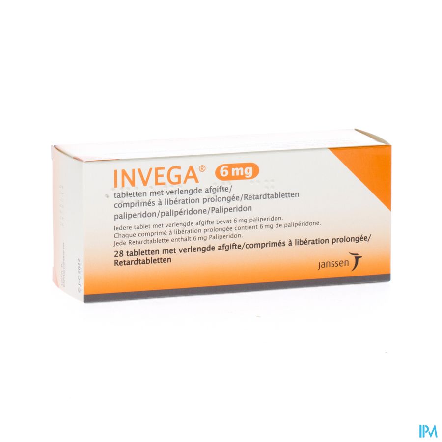 Invega Tabl Retard 28 X 6mg Invega Tabl Retard 28 X 6mg