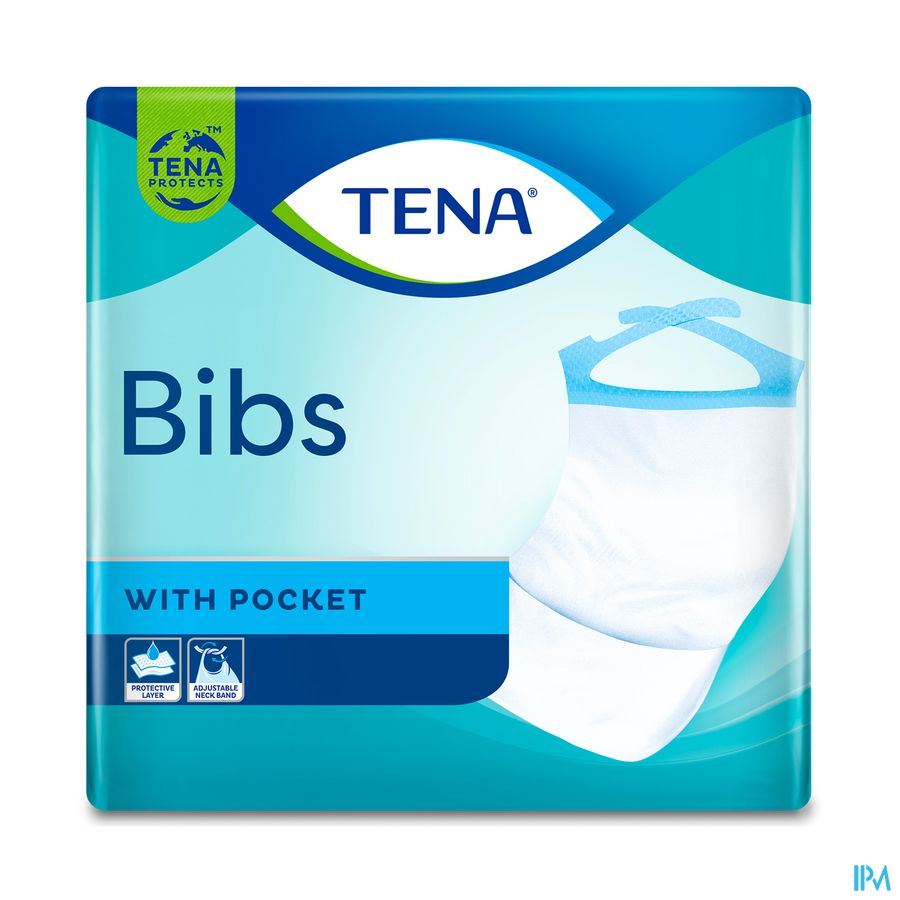 Tena Bib Medium Serviette Wegwerp 150 720511 Tena Bib Medium Serviette Wegwerp 150 720511