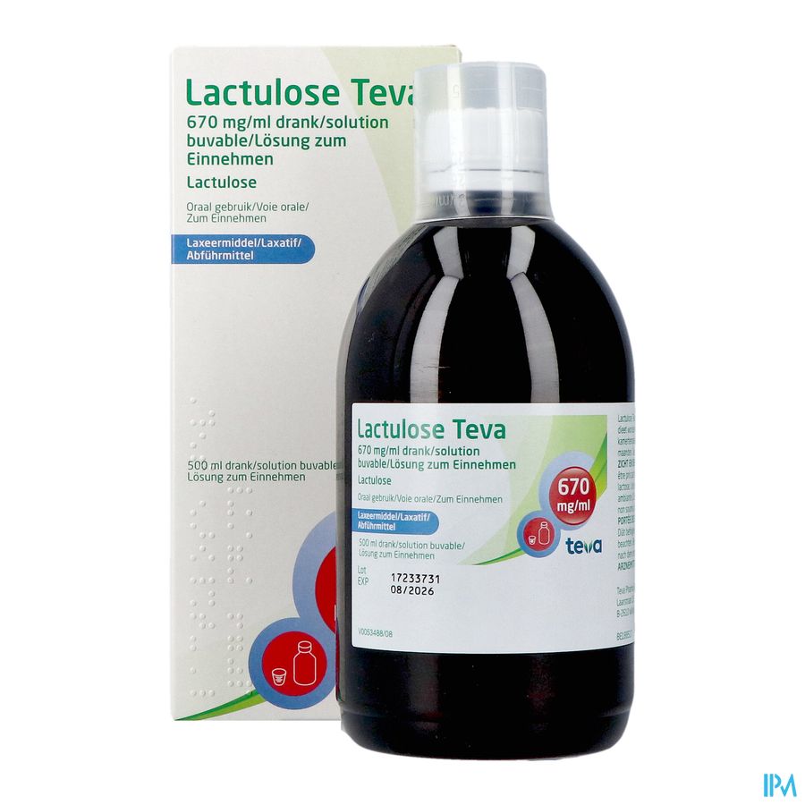 Lactulose Teva Sol Per Os 500ml 5