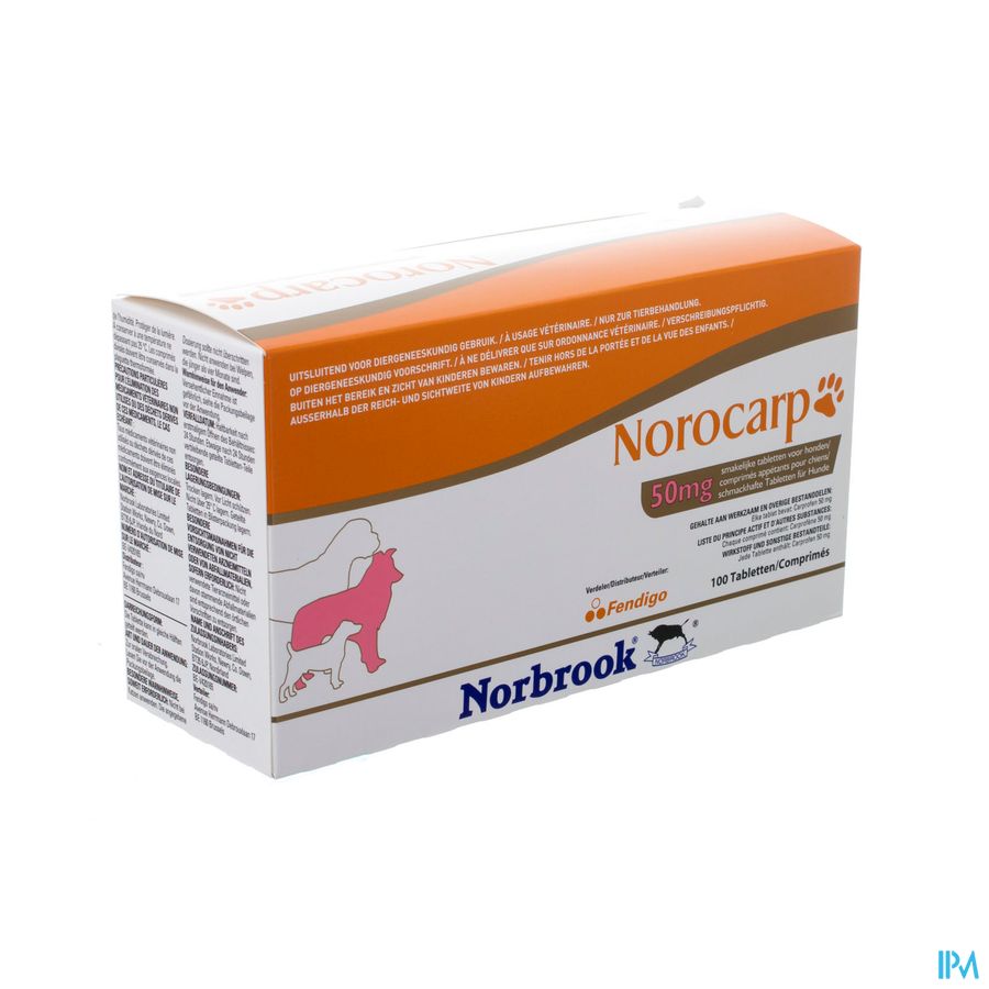 Norocarp Hond Smakelijk Tabl 100x50mg Norocarp Hond Smakelijk Tabl 100x50mg