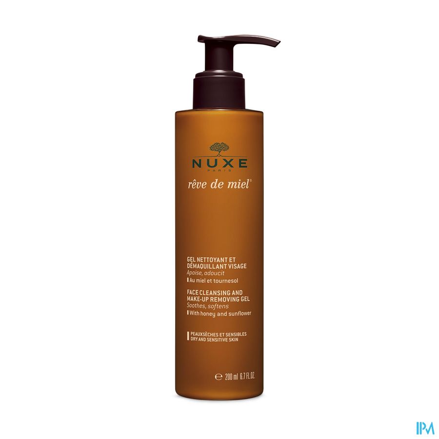 Nuxe Reve De Miel Reinigingsgel Gelaat 200ml Nuxe Reve De Miel Reinigingsgel Gelaat 200ml