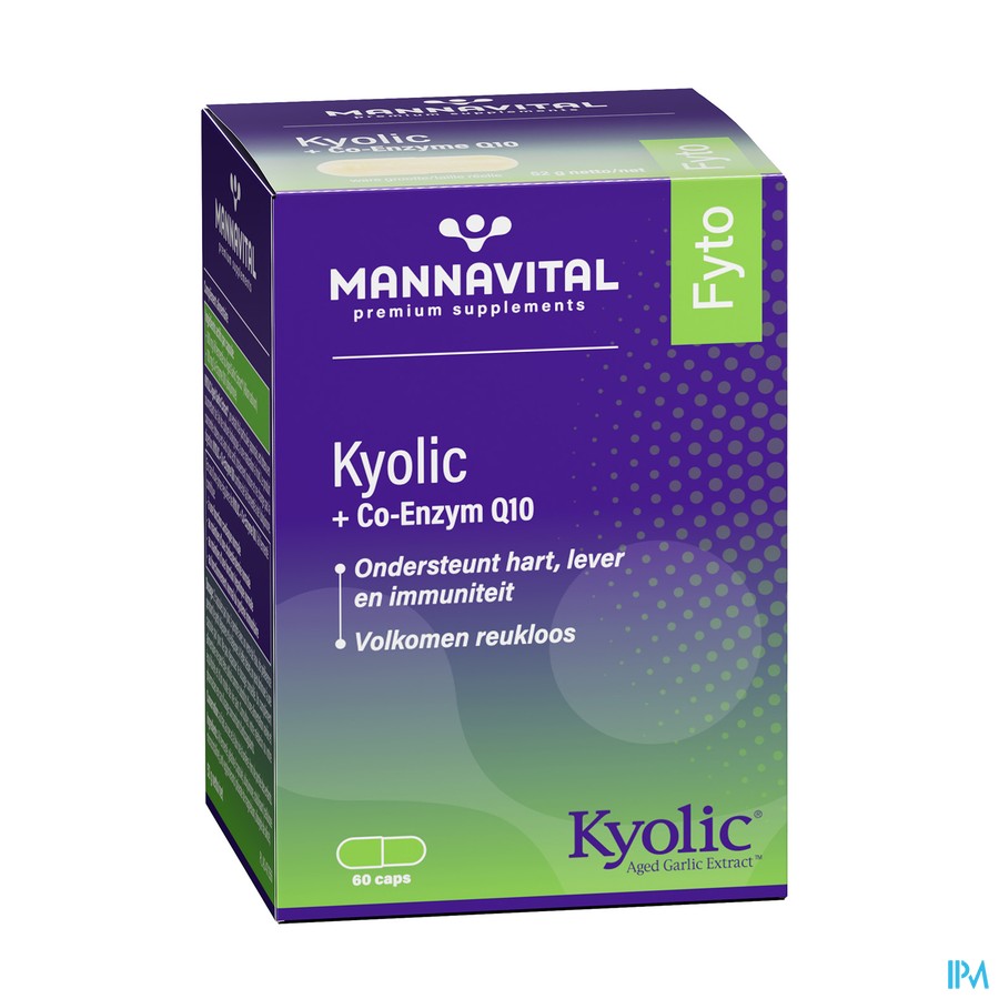 Mannavital Kyolic + Co-enzym Q10 Caps 60