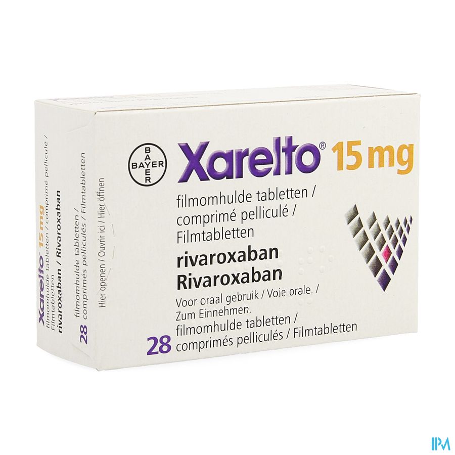 Xarelto 15mg Comp Pell 28 X 15mg Xarelto 15mg Comp Pell 28 X 15mg