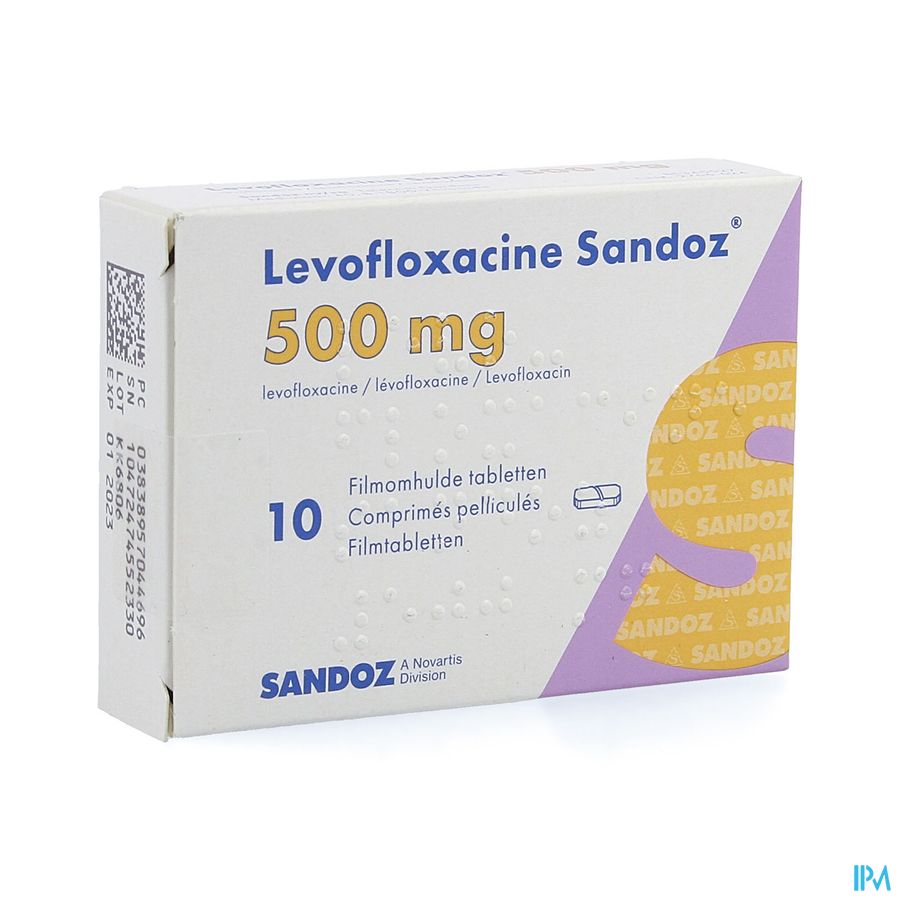 Levofloxacine Sandoz Comp Pell 10 X 500mg Levofloxacine Sandoz Comp Pell 10 X 500mg