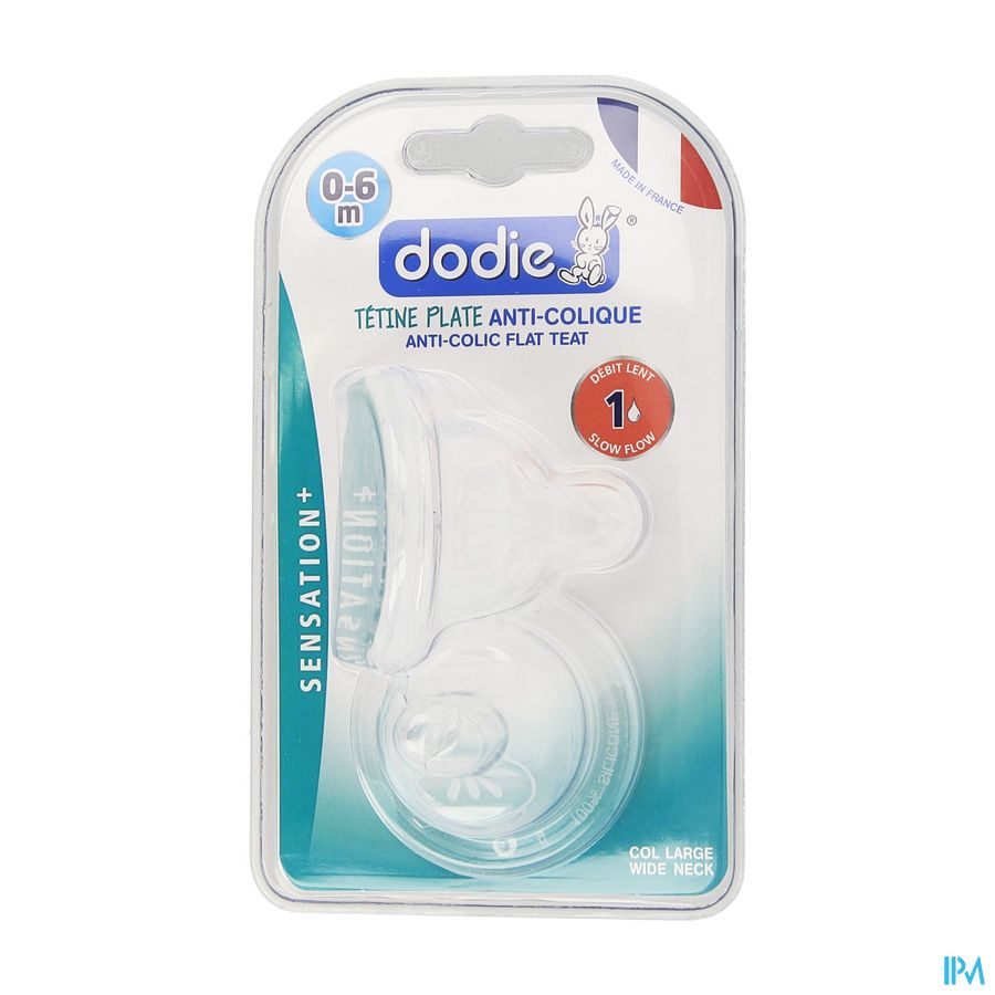 Dodie Speen Plat Grote Hals Sil. Debiet 1 0-6m