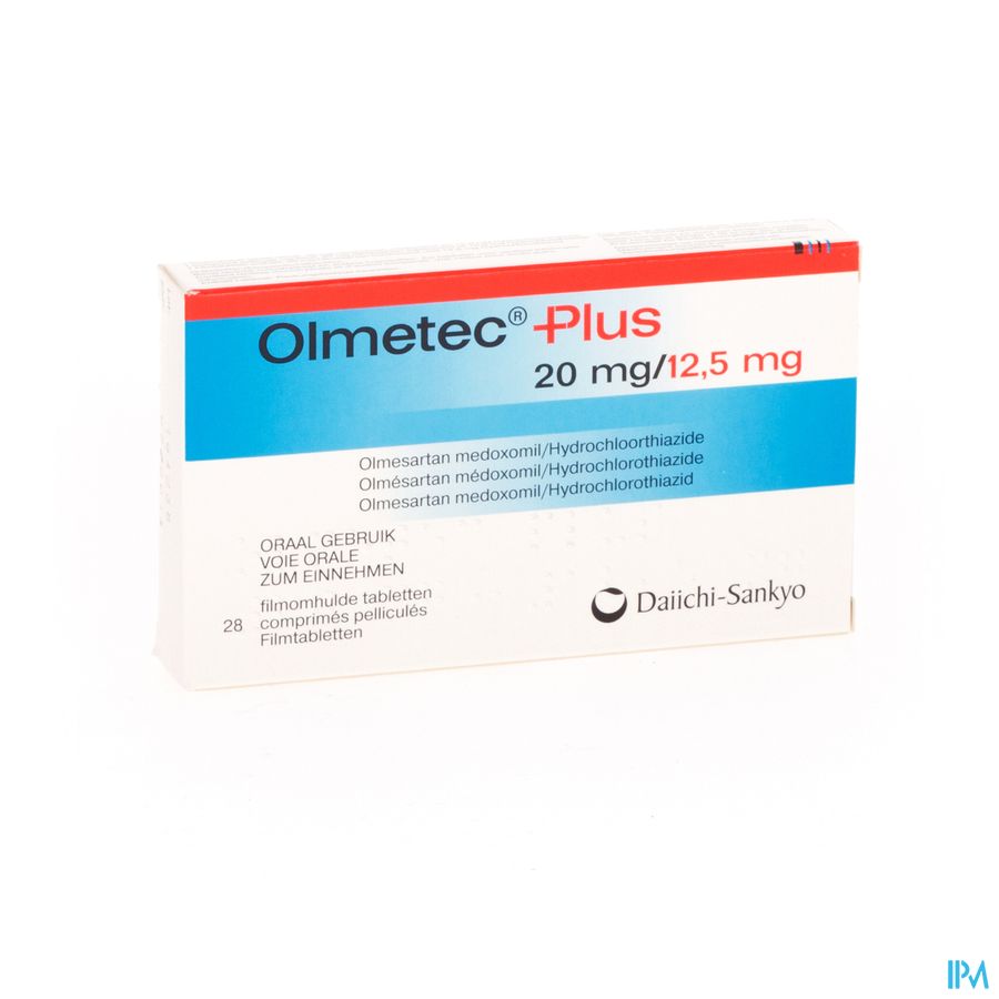 Olmetec Plus 20mg/12,5mg Comp Pell 28 Olmetec Plus 20mg/12,5mg Comp Pell 28