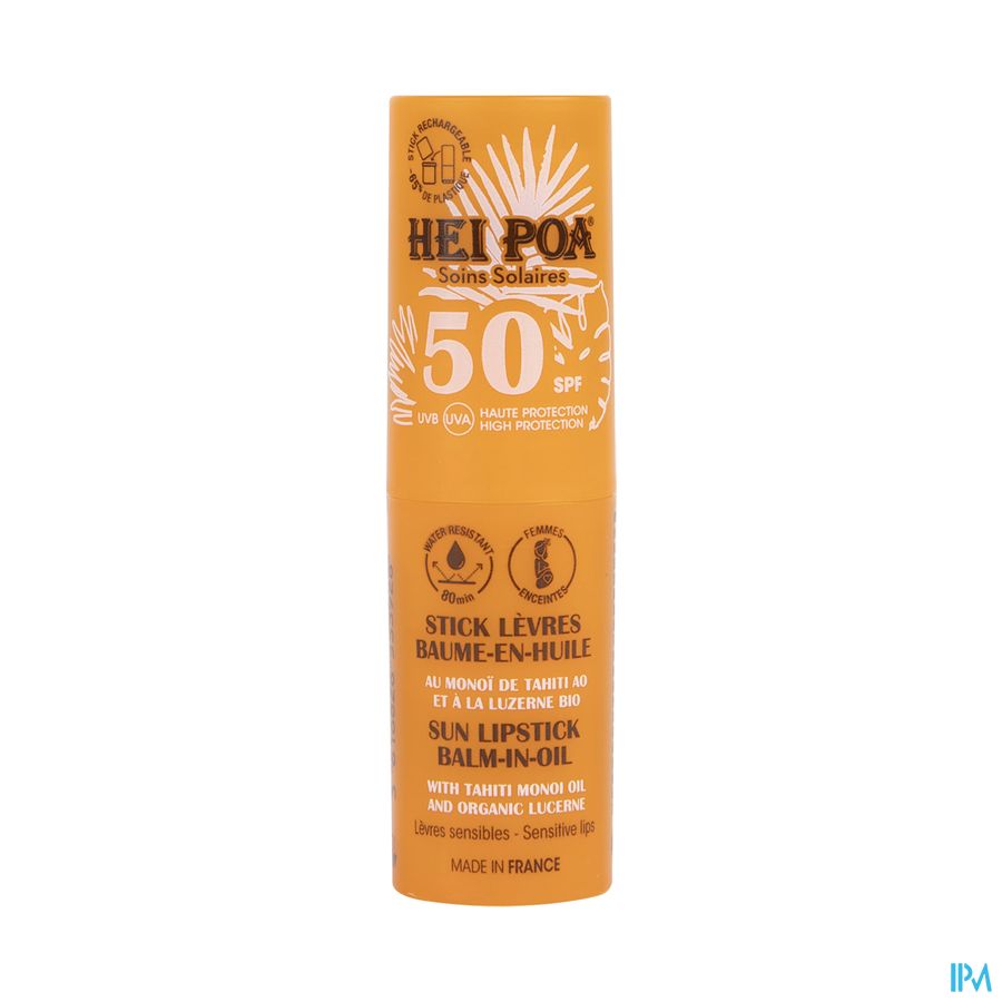 Hei Poa Stick Levres Baume Huile Spf50 4,5g Hei Poa Stick Levres Baume Huile Spf50 4,5g