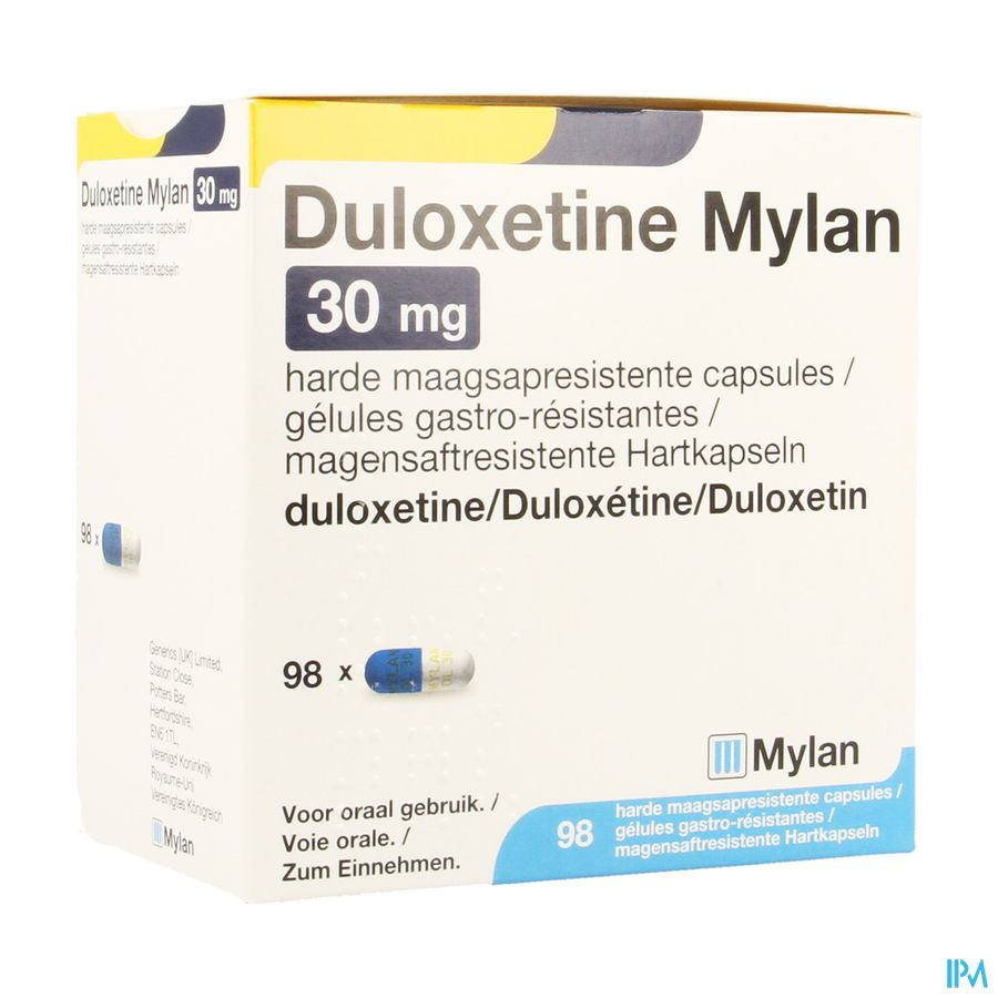 Duloxetine Viatris Maagsapresist Caps 98x30mg Duloxetine Viatris Maagsapresist Caps 98x30mg