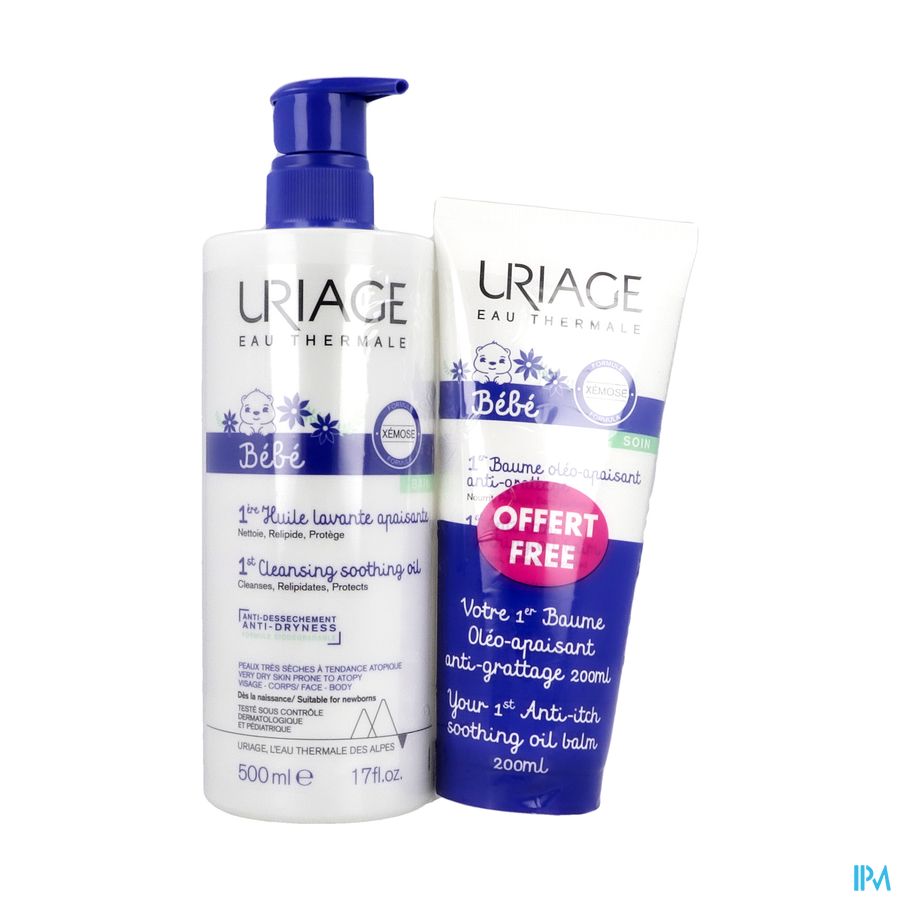Uriage 1st Cl Oil 500ml + 1st Balm 200ml Promo Uriage 1st Cl Oil 500ml + 1st Balm 200ml Promo