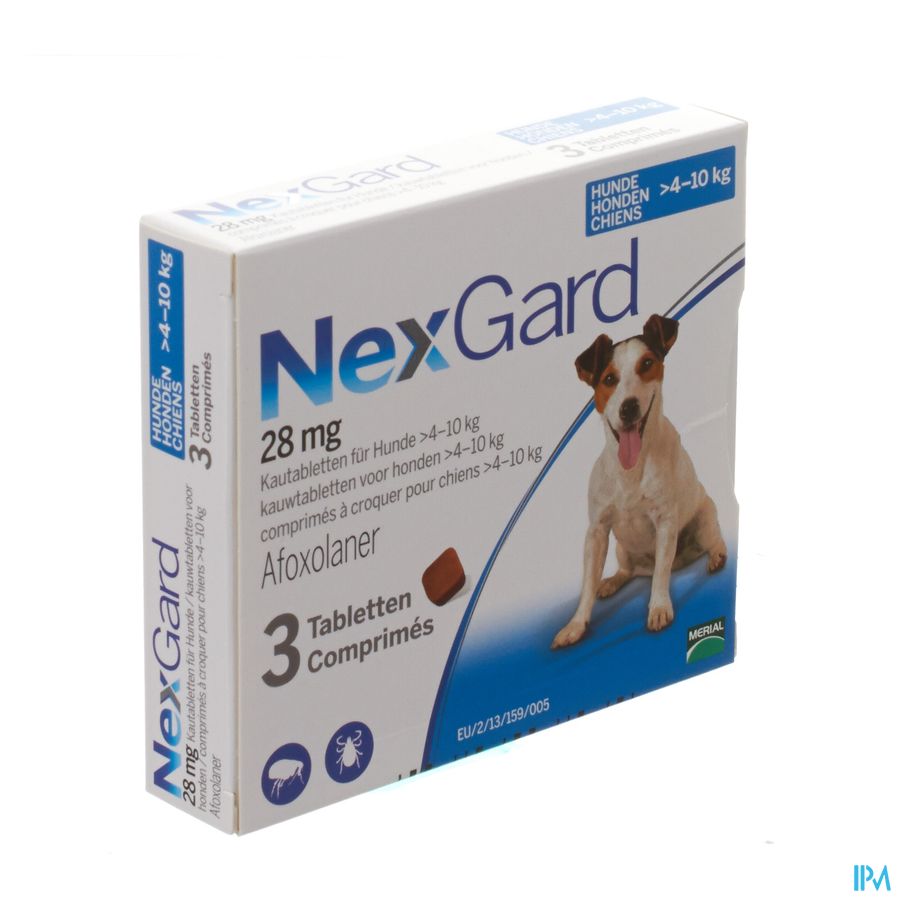 Nexgard 28mg M 4-10kg Kauwtabl 3