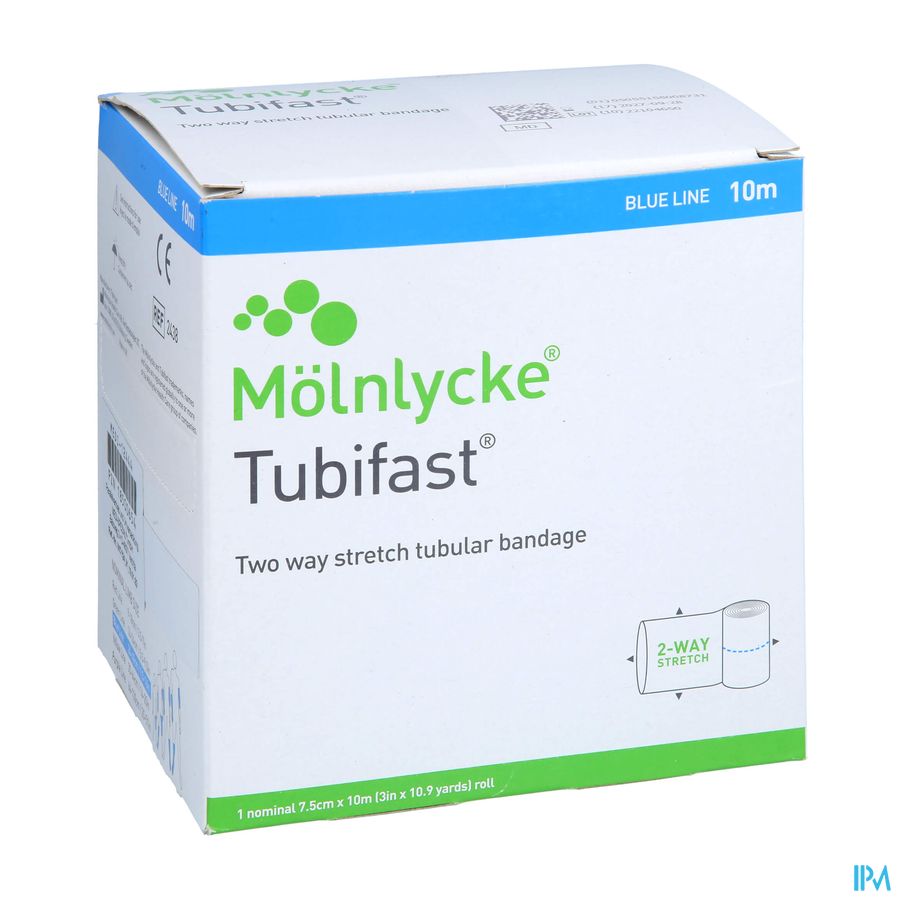 Tubifast Blauw 7,50cmx10m 1 2438 Tubifast Blauw 7,50cmx10m 1 2438