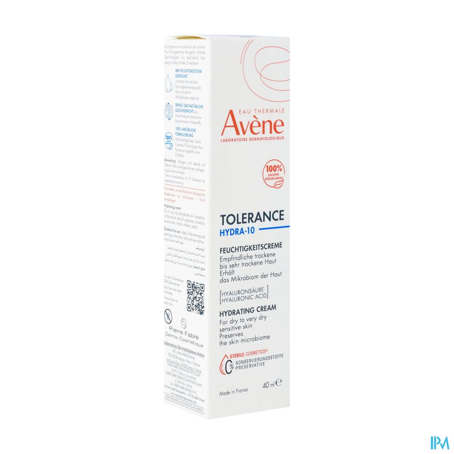 Avene TolÉrance Hydra 10 Hydraterende Creme 40ml
