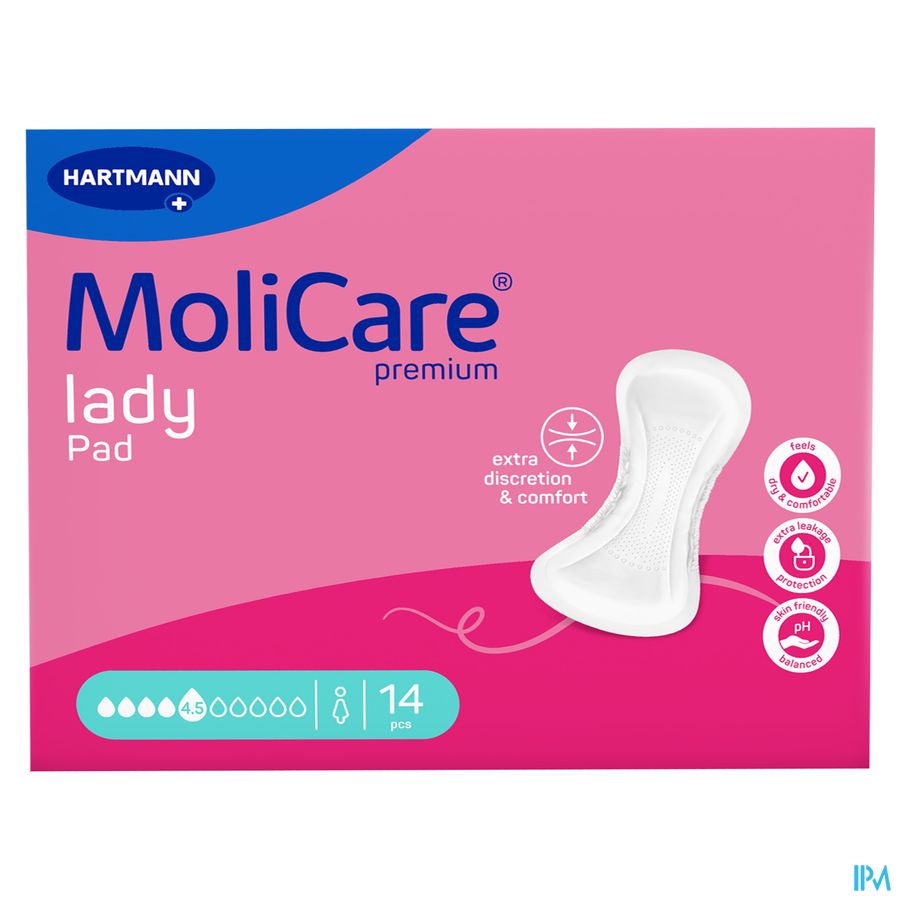 Molicare Premium Lady Pad 4,5 Drops 43x16cm 14 1
