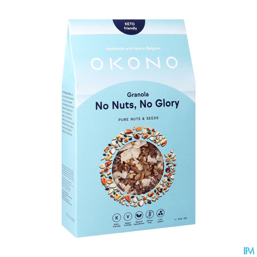 Okono Granola No Nut No Glory Pure Noten&zaden300g Okono Granola No Nut No Glory Pure Noten&zaden300g