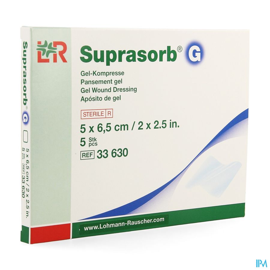 Suprasorb g Compresse New 5x6,5cm 5 33630 2