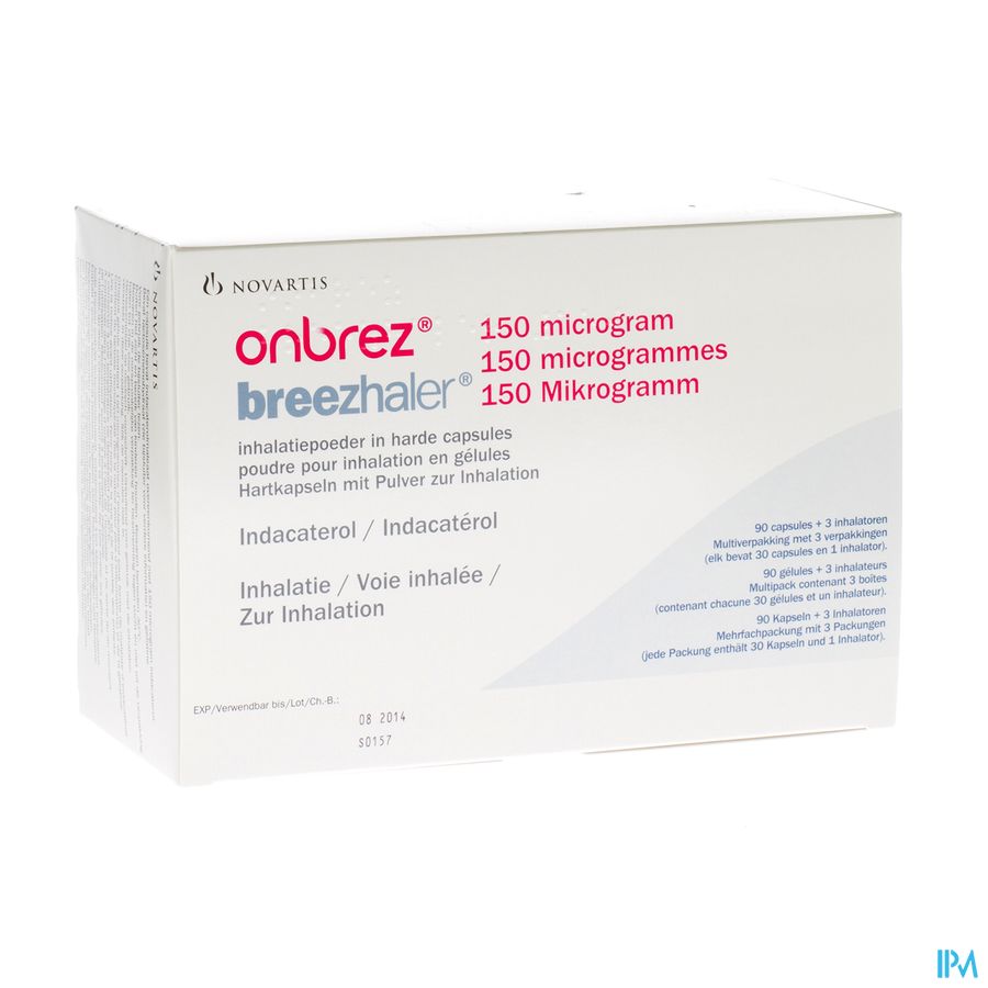 Onbrez Breezhaler 150 Mcg Inhal Poeder Caps 3x30