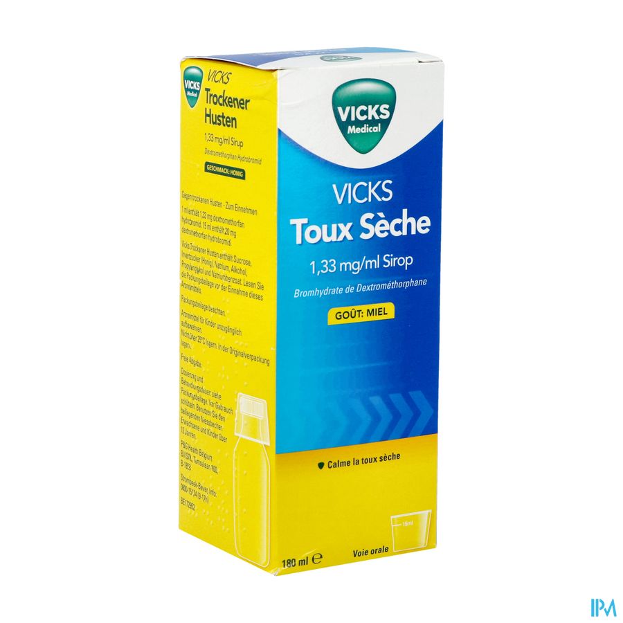 Vicks Toux Seche Sirop 180ml Vicks Toux Seche Sirop 180ml