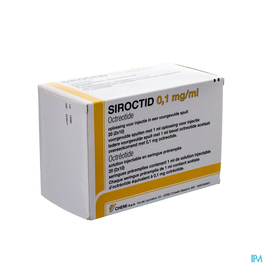 Siroctid 0,1mg/ml Voorgev. Spuit 20 X 1ml Siroctid 0,1mg/ml Voorgev. Spuit 20 X 1ml