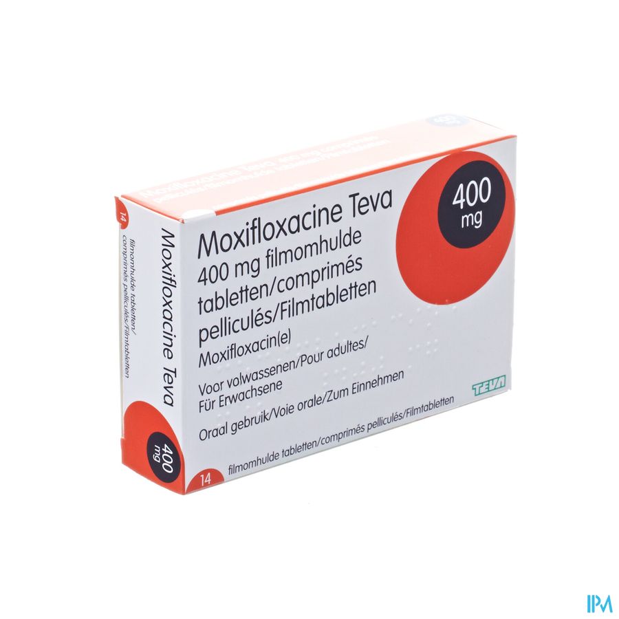 Moxifloxacine Teva 400mg Filmomh Tabl 14 Moxifloxacine Teva 400mg Filmomh Tabl 14