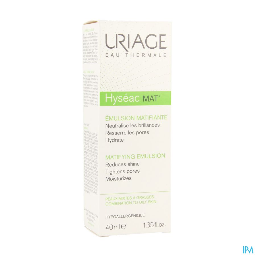Uriage Hyseac Mat Gel Creme Tube 40ml 1
