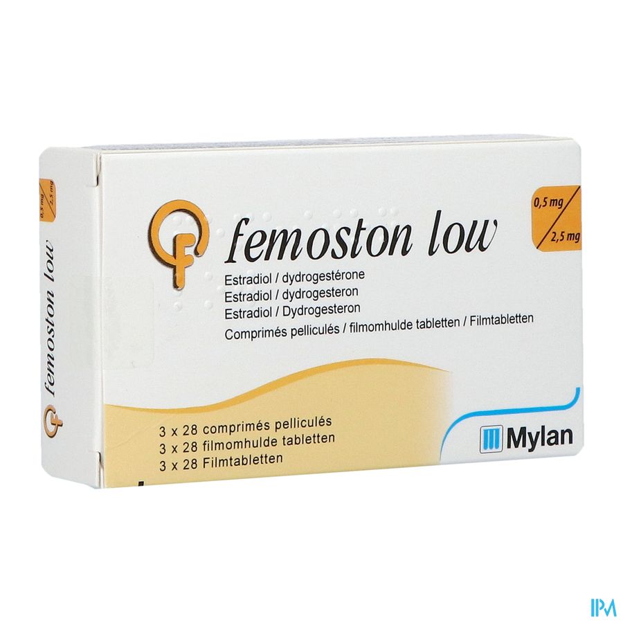 Femoston 0,5mg/2,5mg Impexeco Comp Pel 3 X 28 Pip Femoston 0,5mg/2,5mg Impexeco Comp Pel 3 X 28 Pip