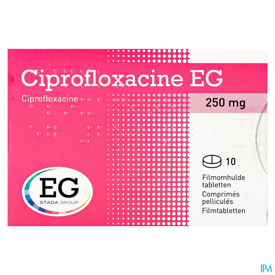 Ciprofloxacine EG 250Mg Comp 10X250Mg 4