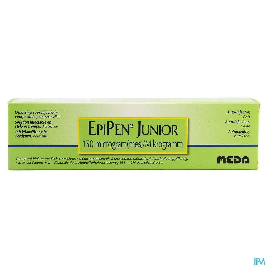 Epipen 0,15mg Patroon 0,3ml Opl Inj 0,5mg/ml Epipen 0,15mg Patroon 0,3ml Opl Inj 0,5mg/ml