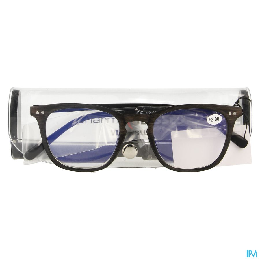 Pharmaglasses Visionblue Pc02 Leesbril +2.00 Brown 1