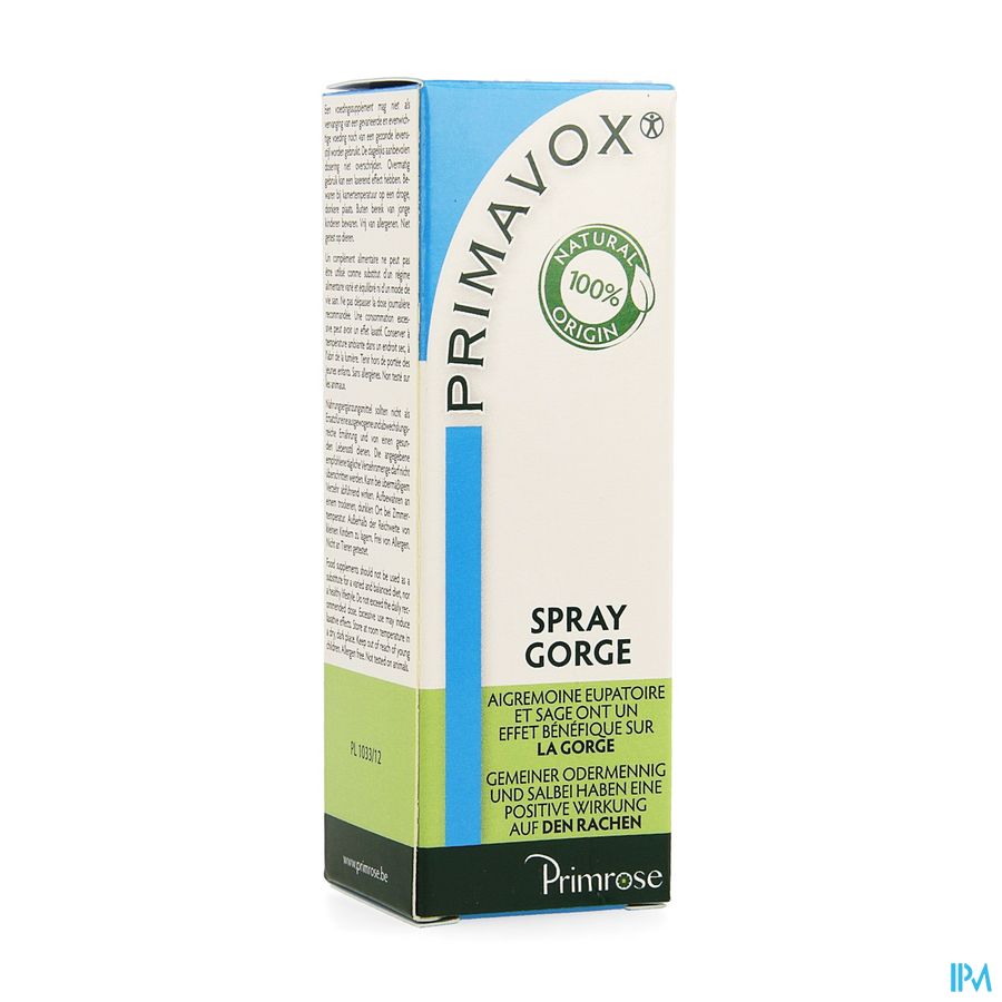 Primavox Adult Spray Gorge 10ml Primavox Adult Spray Gorge 10ml
