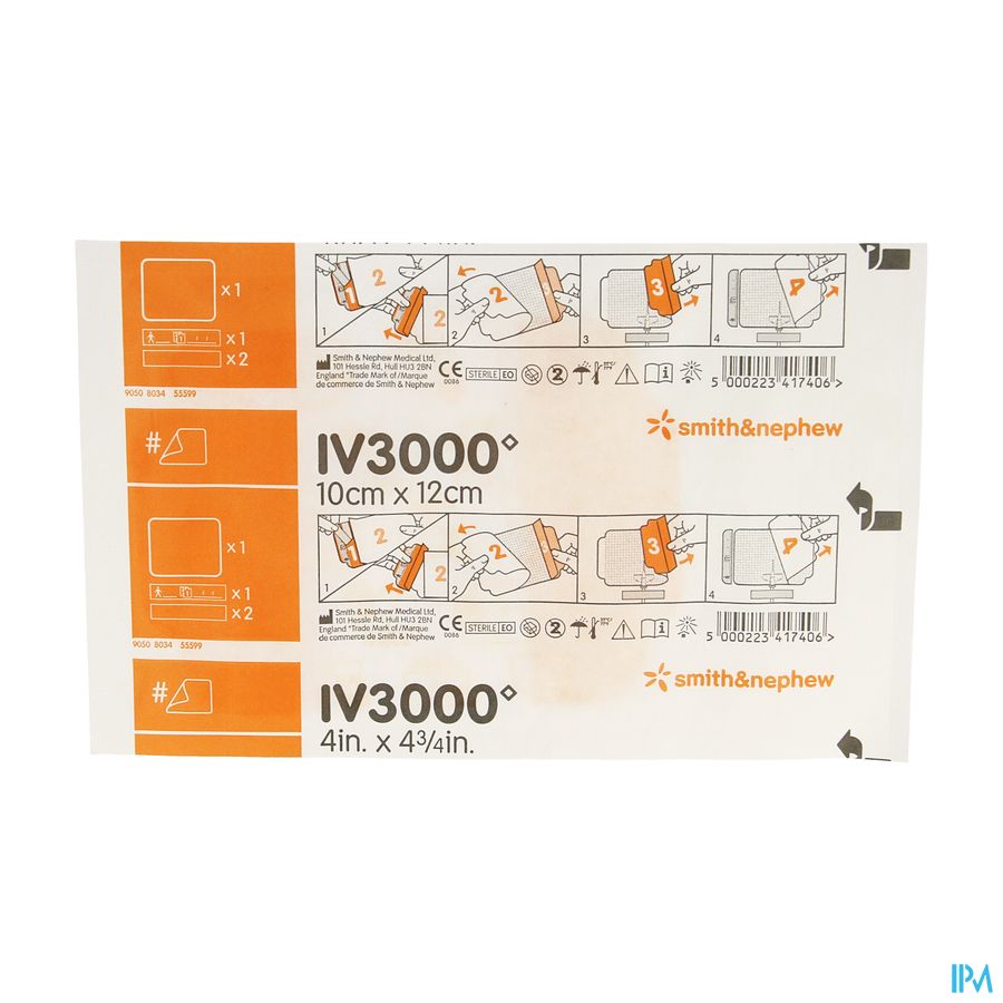 Opsite Iv3000 Main 10x12cm 4008