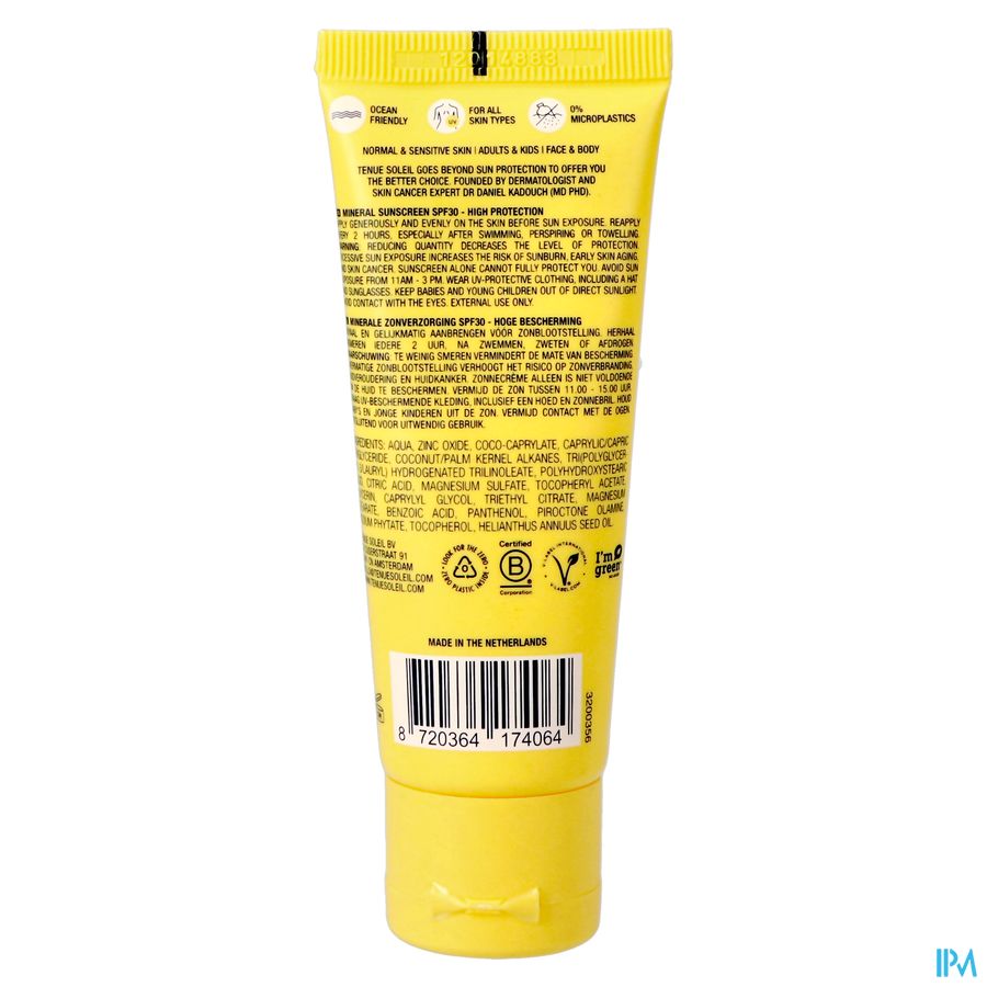 Tenue Soleil Minerale Zonnecreme Spf30 30ml 3