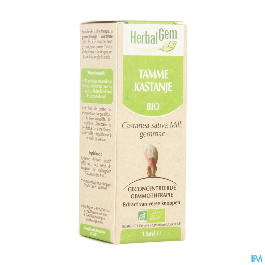 Herbalgem Kastanje Maceraat 15ml Herbalgem Kastanje Maceraat 15ml