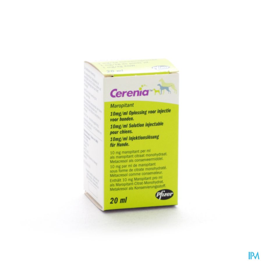 Cerenia 10mg/ml Sol Inj Honden 20ml Cerenia 10mg/ml Sol Inj Honden 20ml
