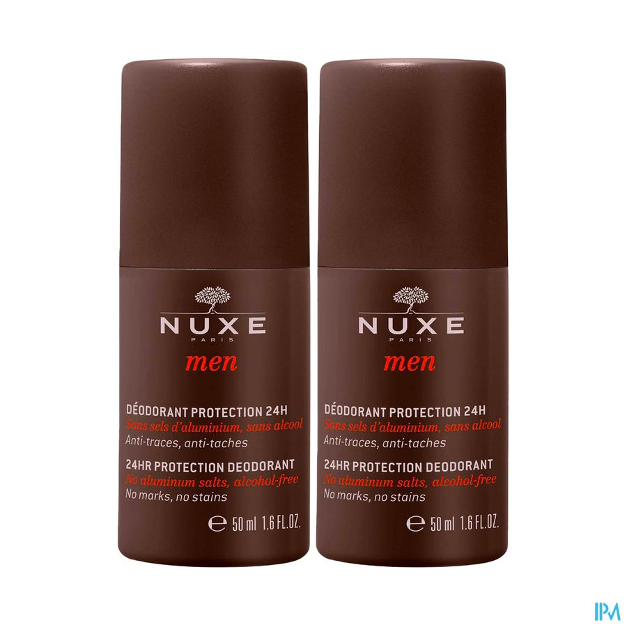 Nuxe Men Deodorant 24h 2x50ml Nuxe Men Deodorant 24h 2x50ml