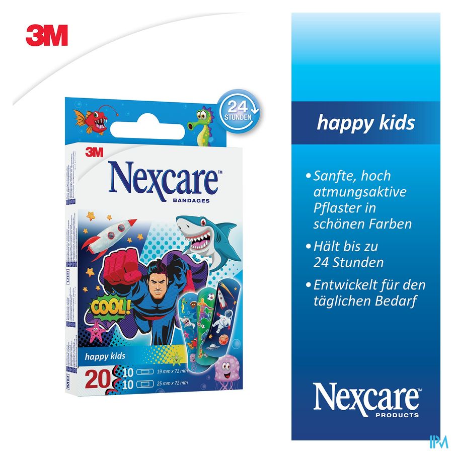 Nexcare Happy Kids Boys 20 8