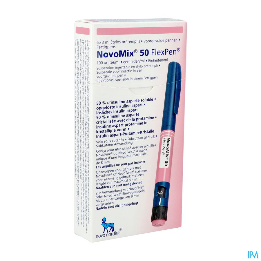 Novomix 50 Flexpen Opl Inj Voorgevulde Pen 5 Novomix 50 Flexpen Opl Inj Voorgevulde Pen 5