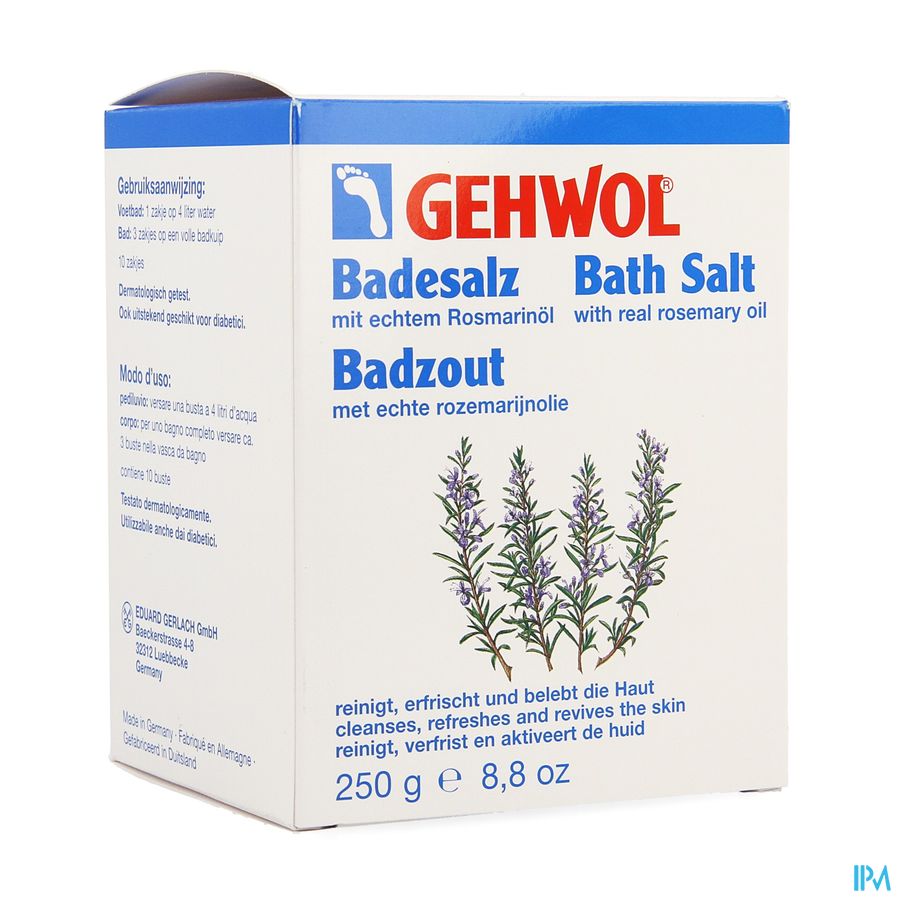 Gehwol Badzout Rozemarijn 10x25g Consulta Gehwol Badzout Rozemarijn 10x25g Consulta