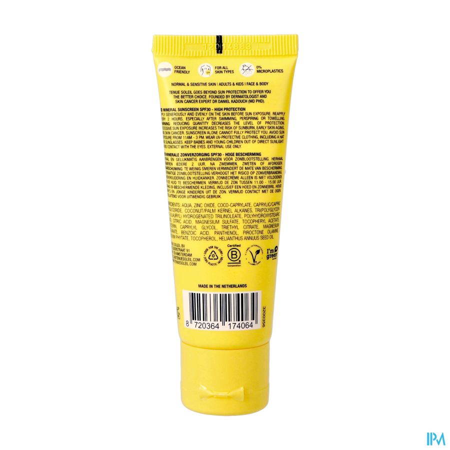 Tenue Soleil Minerale Zonnecreme Spf30 30ml 1