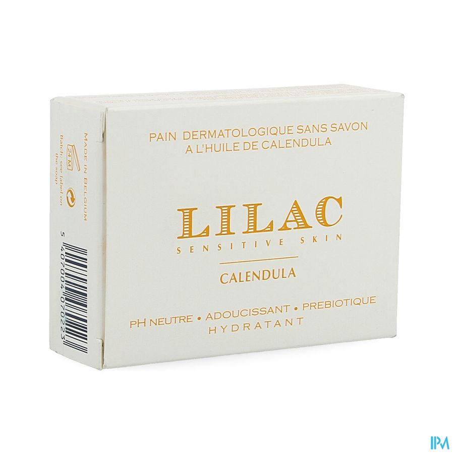 Lilac Wasstuk Dermatol Z/zeep Olie Calendula 100g Lilac Wasstuk Dermatol Z/zeep Olie Calendula 100g