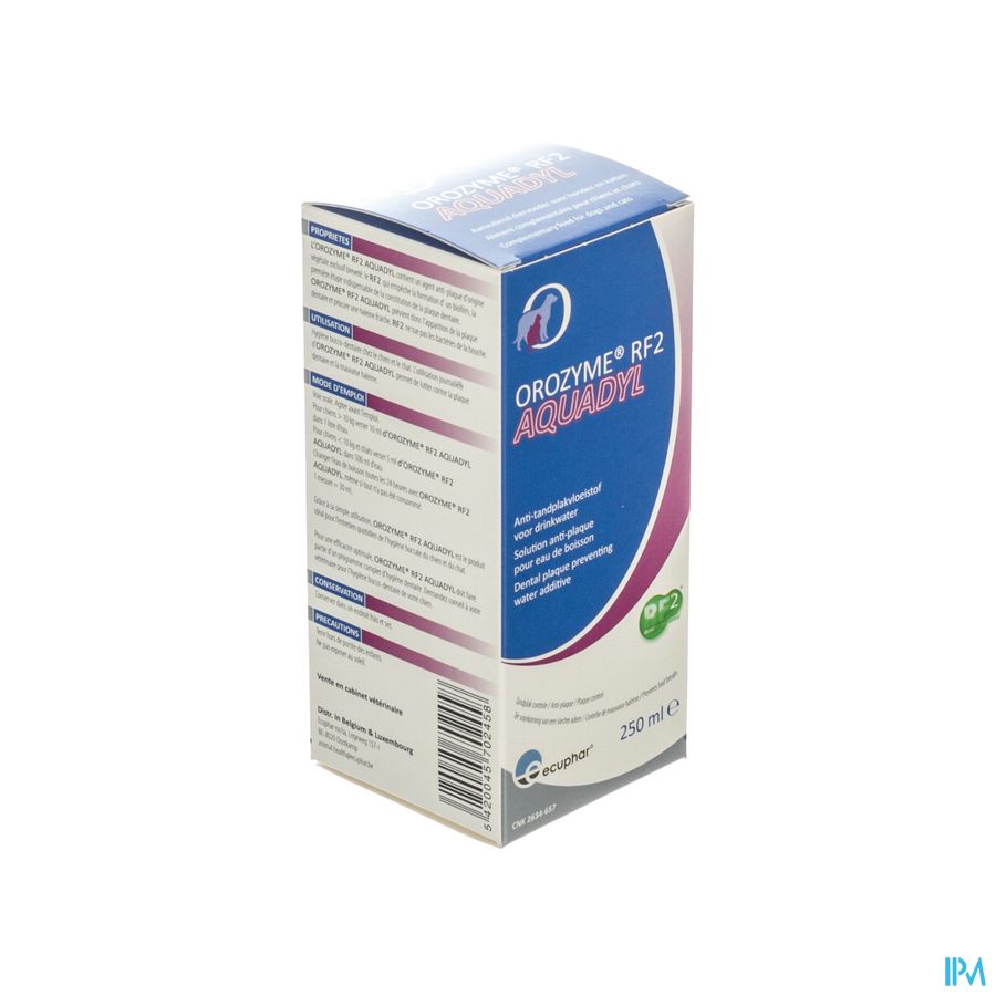 Orozyme Rf2 Aquadyl A/tandplak Hond-kat 250ml