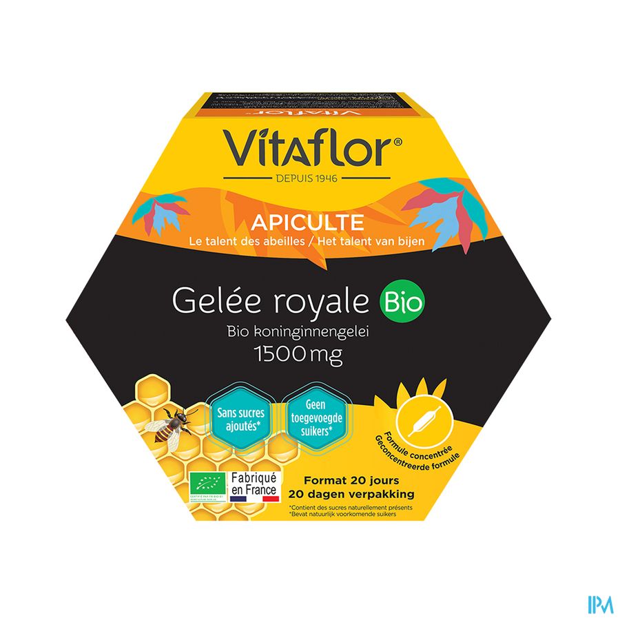 Vitaflor Koning.gelei Bio1500mg Amp 30x15 Eco Pack