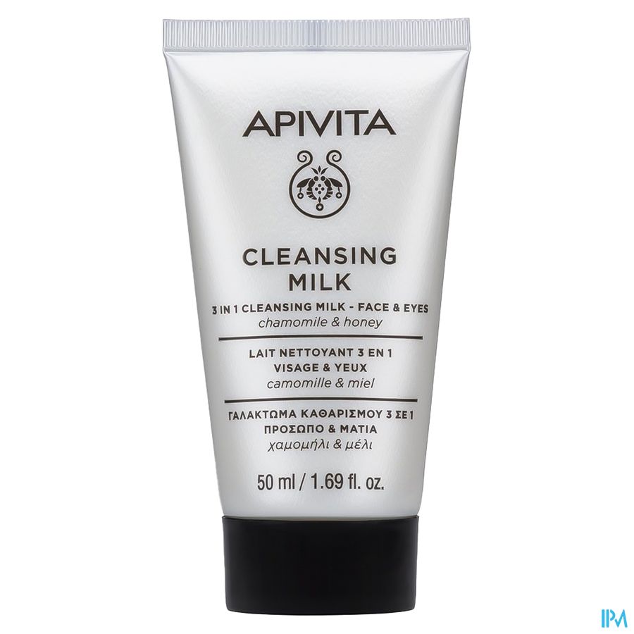 Apivita 3in1 Cleansing Milk Face & Eyes 50ml 1