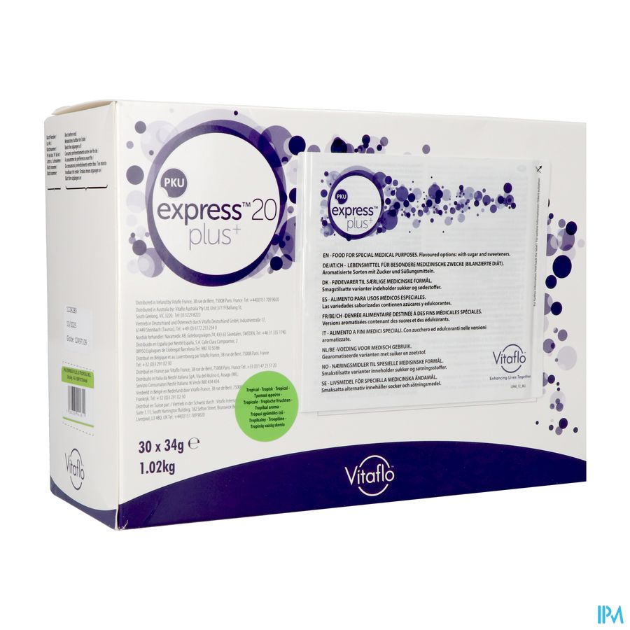Pku Express Plus 20 Tropical 30x34g Pku Express Plus 20 Tropical 30x34g