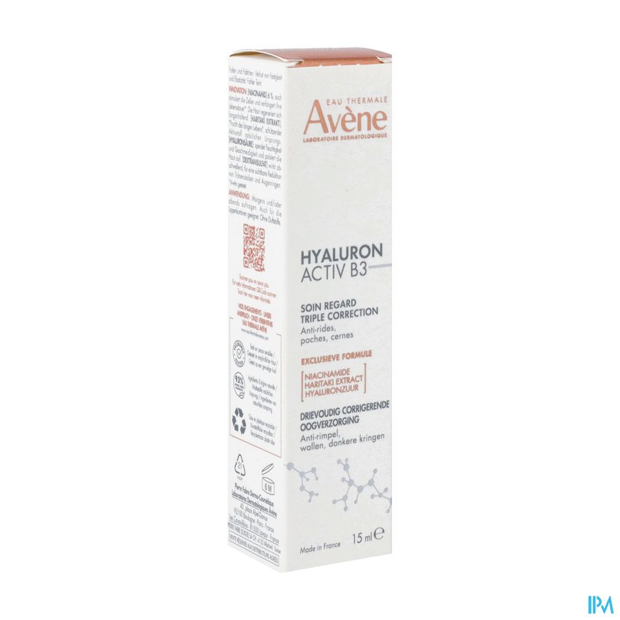 Avene Hyaluron Activ B3 Driev.corr.oogverzorg.15ml