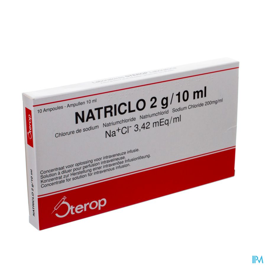Natriclo Amp Inj 10 X 2g/10ml Natriclo Amp Inj 10 X 2g/10ml