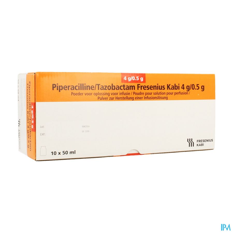 Piperacilline/tazobactam Fresenius Kabi 4g/0,5g 50ml Vial Piperacilline/tazobactam Fresenius Kabi 4g/0,5g 50ml Vial