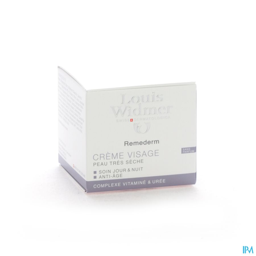 Widmer Remederm Creme Visage N/parf 50ml